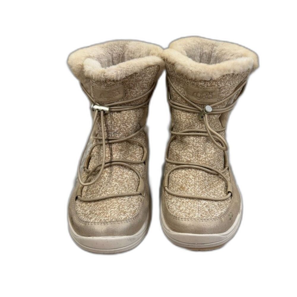 Ryka Faux Fur Lined Winter Boots Beige Tan Size 7 - Picture 2 of 7